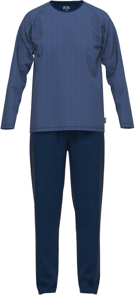Ceceba heren pyjama O-hals - donkerblauw gestreept