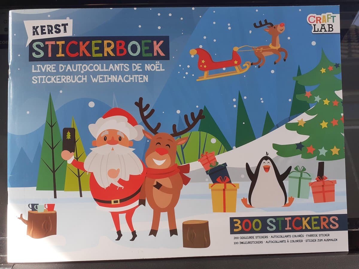Craft Lab Kerst Stickerboek.