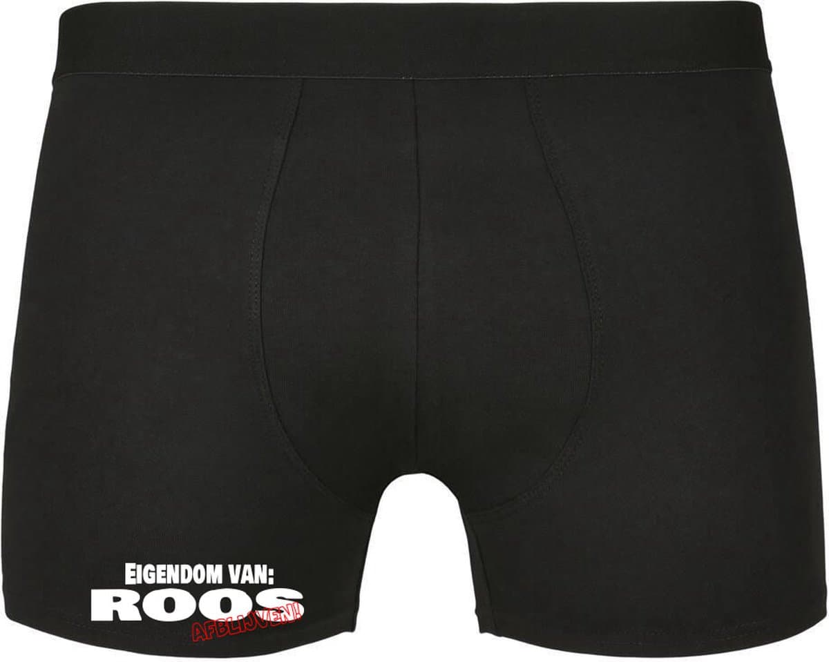 Eigendom van Roos , Afblijven! Heren Boxershort - Relatie - Vriend - Onderbroek