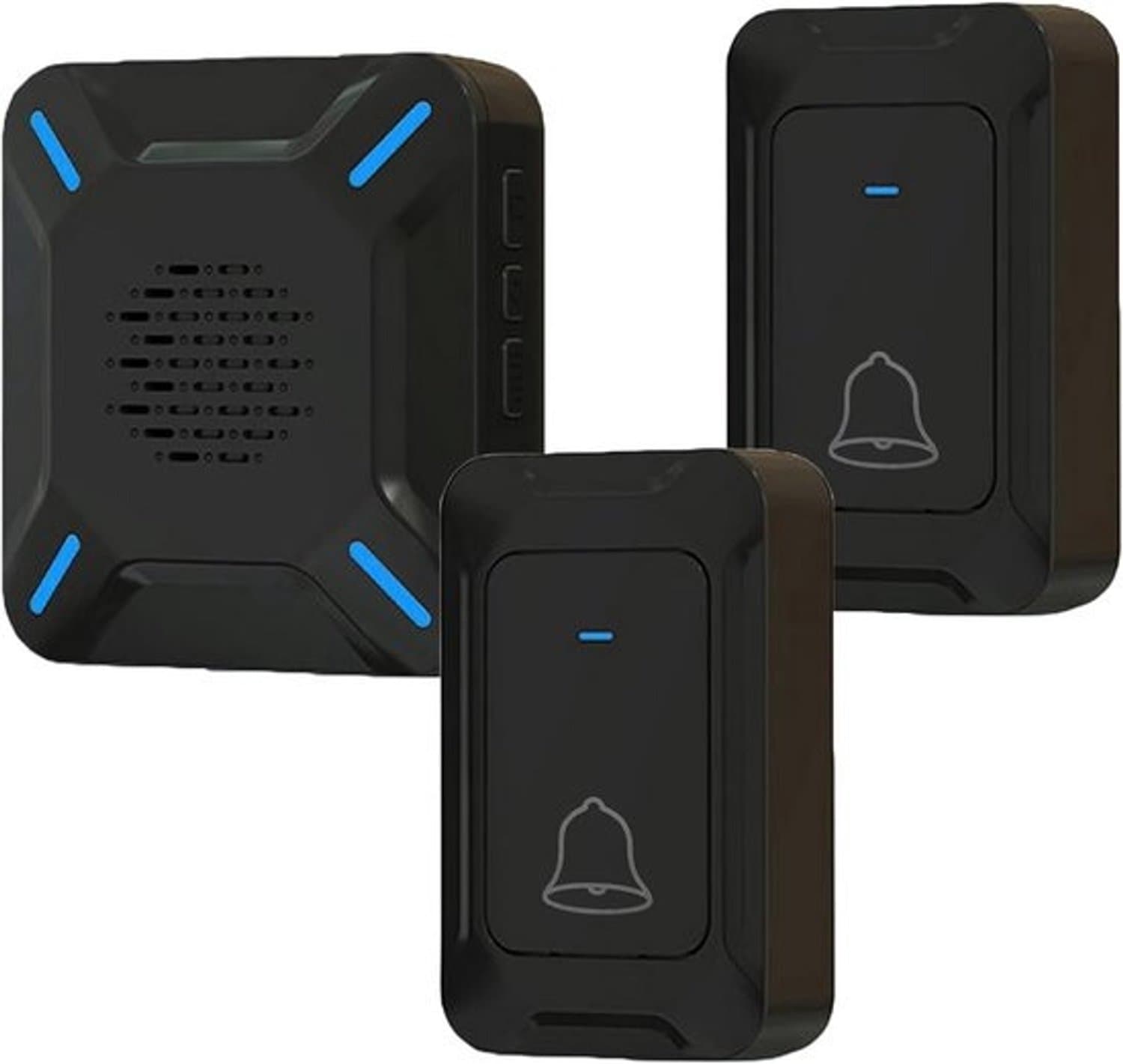 Draadloze deurbel - voor buiten - Waterdicht IP68 - met grote luidspreker en LED-display - Instelbare volumes - en beltonen