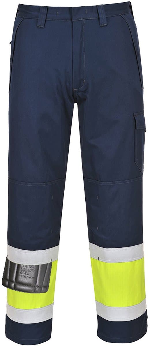 Portwest Hi-Vis Modaflame Broek MV26 - Geel/Marine - L