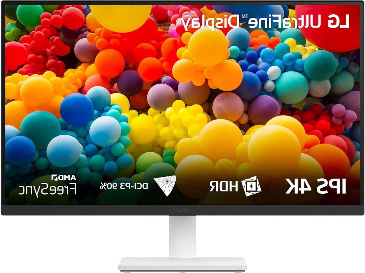 Computer Monitor - 4K Scherm - Professioneel Gebruik - IPS Paneel - 68.6 cm - Wit