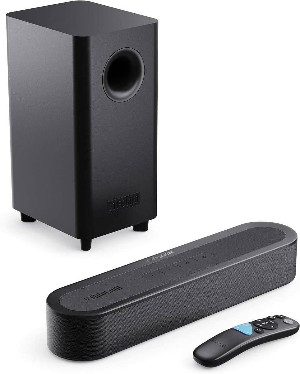 TV Soundbar - Mini Soundbar - Home Cinema - Dolby Atmos Geluid - 40cm Breed - Zwart
