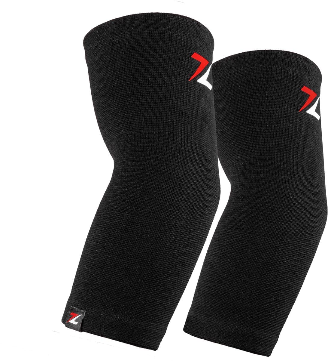 ZEUZ Elleboog Compressie Sleeves - 2 Stuks - Elleboog Bescherming - Extra Stabiliteit - Fitness & Krachttraining - Zwart - Maat S