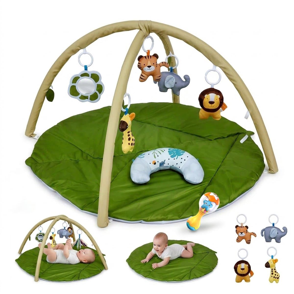 Sweet Sprout Babygym - Groen blaadje - gebruik zoekwoord: Babyshower
