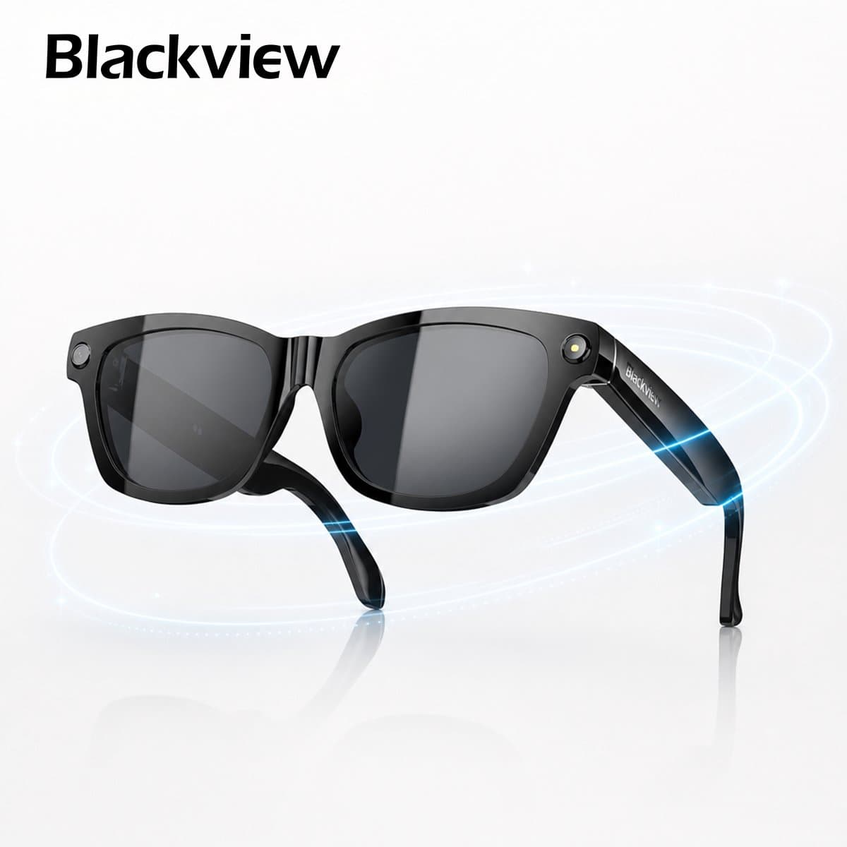 Blackview BV100 Zonnebrillen - Smart Glasses - Spraakgestuurde AI-assistent - Bluetooth 5.4 Smart Bril - Simultaanvertaling Slimme Bril - Zwart
