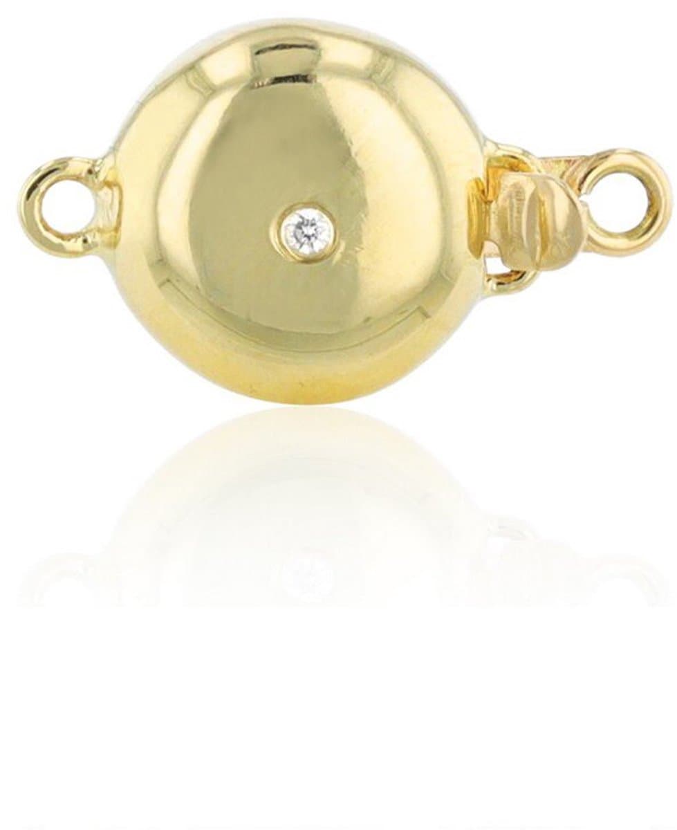 Luna-Pearls - 600.2031 - Sieradensluiting - Dames - 585 Geelgoud - mit Brillant - 8,5mm