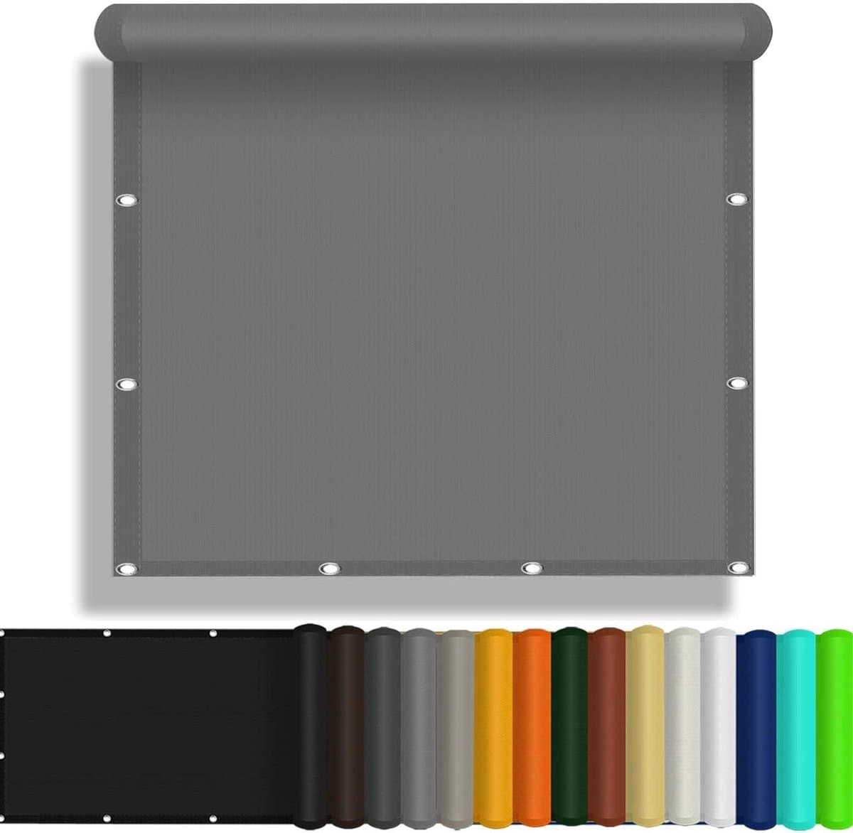 Schaduwnet Tuin - Zonnedoek Waterdicht - Buiten Ontspannen - 98% Uv-Bescherming - 180x180cm - Lichtgrijs