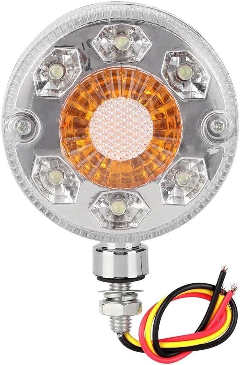 Universele 24V LED Zijmarkeringslicht voor Vrachtwagen en Trailer Rood Geel - 24 LED's