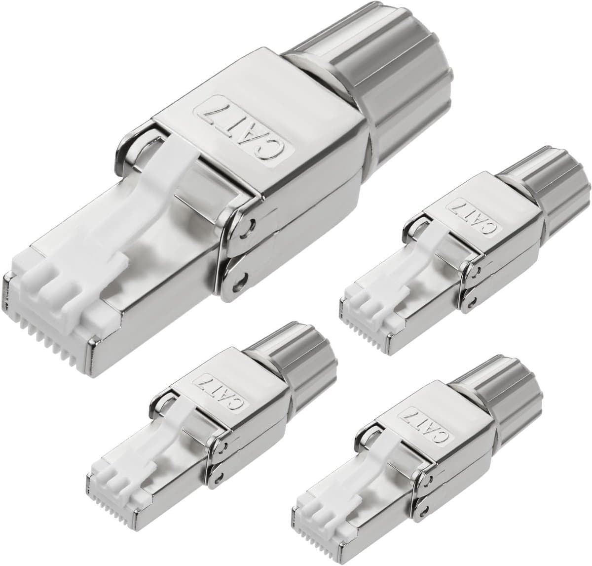 Allecto - RJ45 Plug CAT 8 - 4 Stuks - Schermd RJ45 Connector voor Router, Modem & Gaming