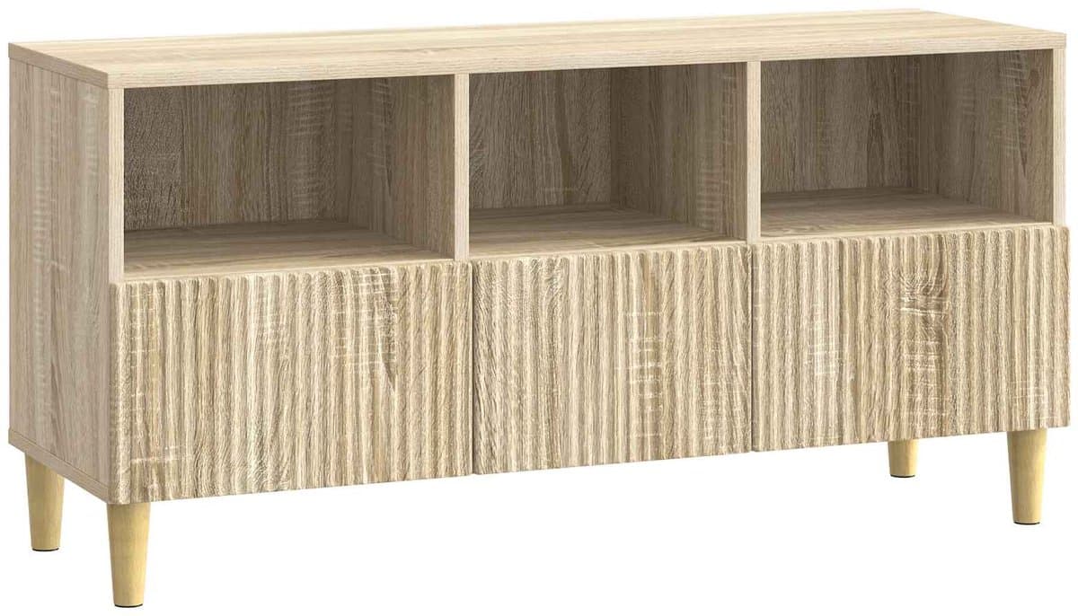 vidaXL - TV - Kast - met - lade - Sonoma - Eiken - 102 - x - 34,5 - x - 50 - cm - Bewerkt - hout