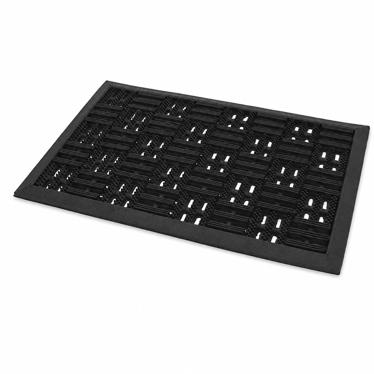 Deurmat - Rubbermat - Deurmat voor Binnen & Buiten - Zwart - 60 x 40 cm - Schoonloopmat