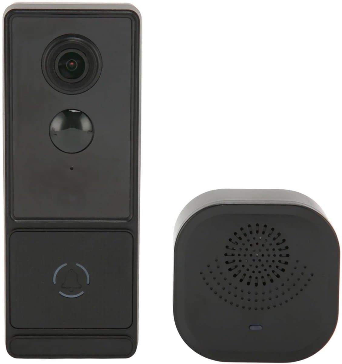 By shayne - Draadloze Deurbelcamera - 5G WiFi - Nachtzicht - HD-camera met Groothoeklens - Bewaking binnen en buiten - Lange Batterijduur - PIR-detect