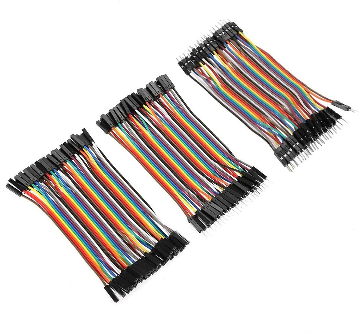 Dailygoods - Dailygoody - Breadboard Jumper Wires - 40pin - Kleurige jumperdraden - 10 cm - Ideaal voor elektronica projecten - Geschikt voor hobbyisten - 10 versc...