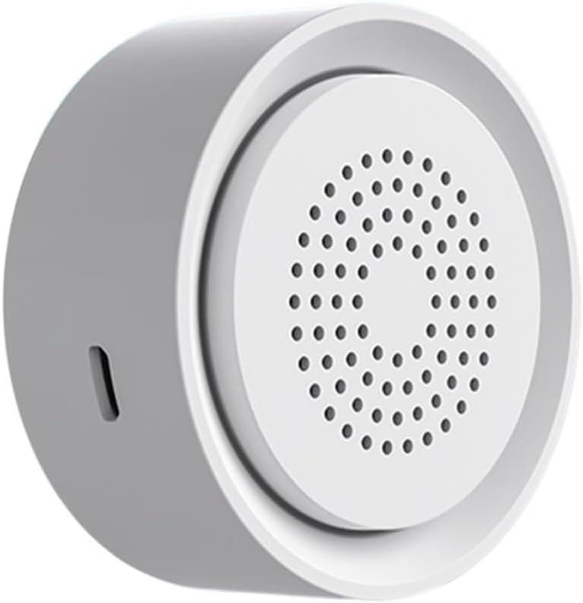 Slimme Sirene - Wifi Sensor - Huisbeveiliging - Temperatuur Vochtigheid - 68x68x30mm - Wit