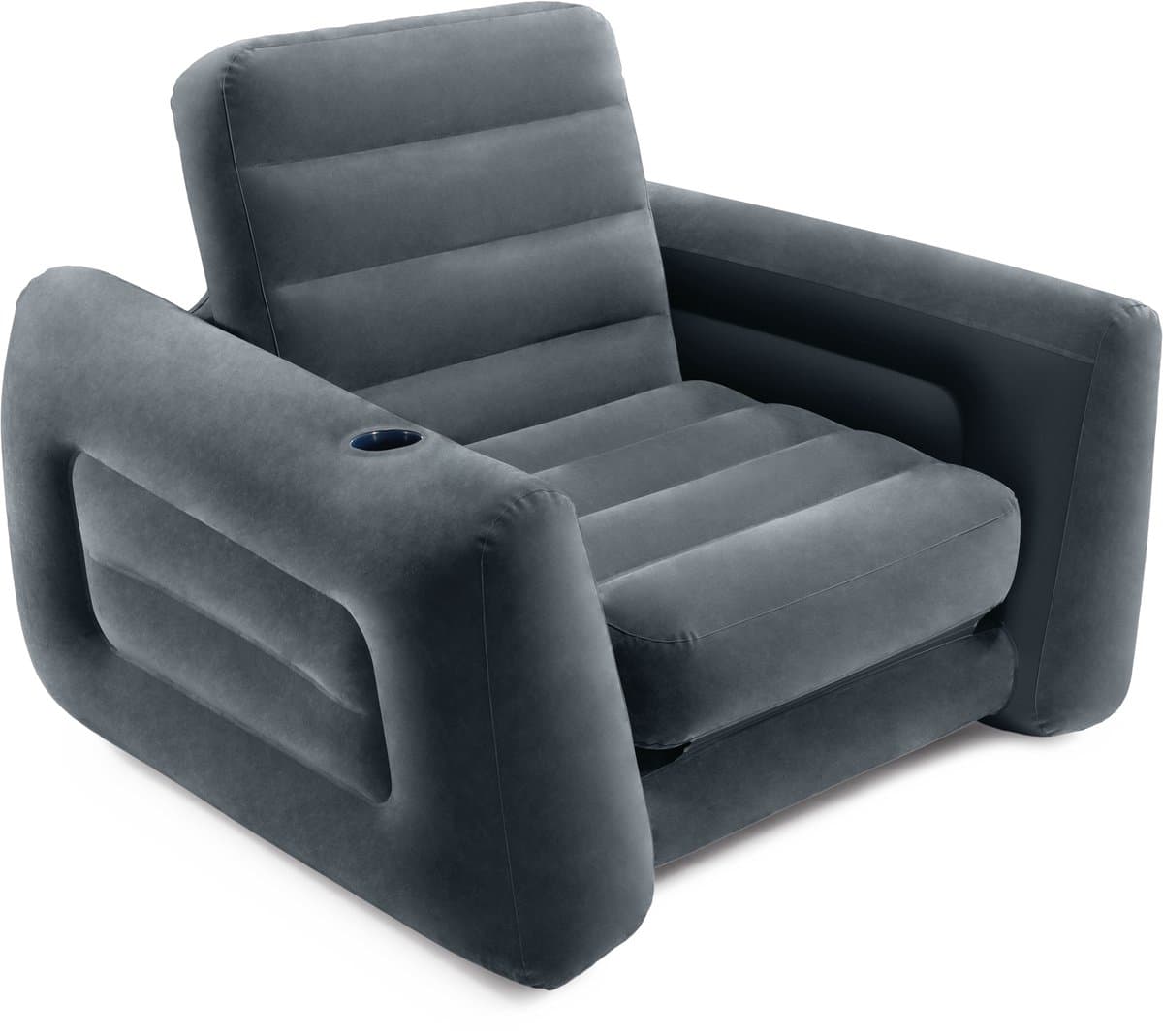 Intex uittrekstoel - donkergrijs, 117 x 224 x 66 cm