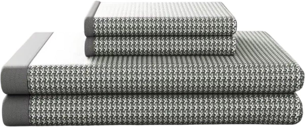 Ijszijde Slaappad Koelmatras voor Studenten – Ademend Zomer Bedekking Jacquard voor Dorm Bed - Grijs - Maat 90x200cm