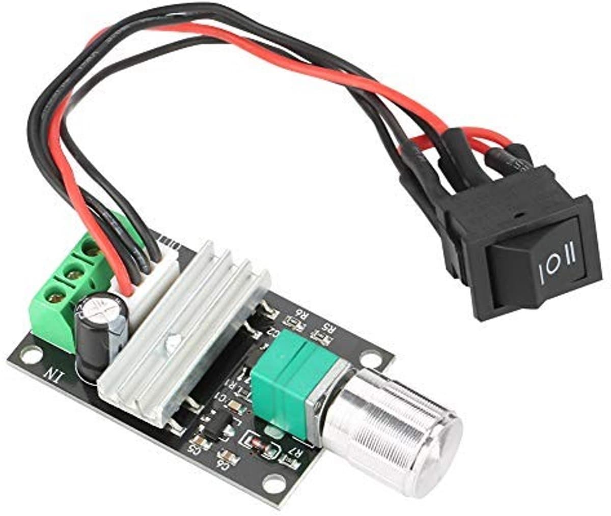 Allecto - DC Motor Speed Controller - Regelaar - Compact en Efficiënt - 6V 12V 24V - Voor Hobbyprojecten - 3A - Ideaal voor Motorbesturing