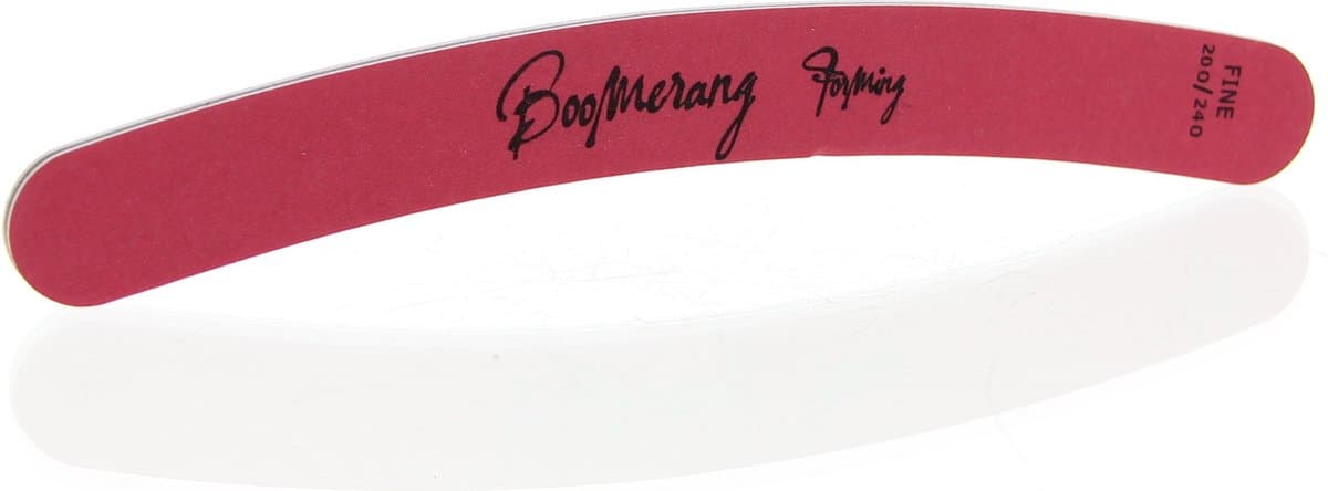 Sibel Nails Nagelvijlen Nagelvijl Boomerang Rood 200/240 Vijl 10Stuks