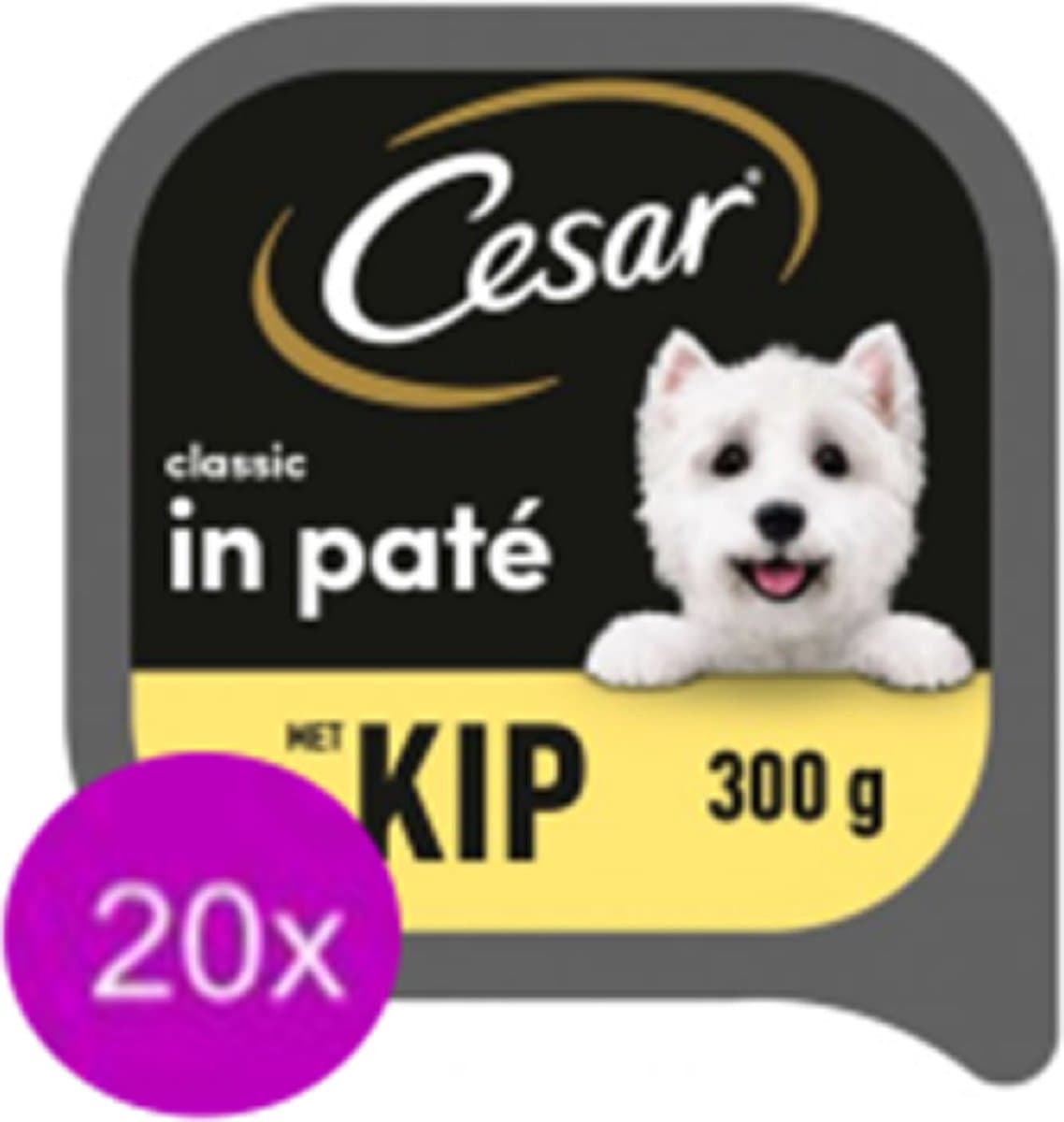 20x Cesar Classic Kuipje Paté Kip - Hondenvoeding - 300g