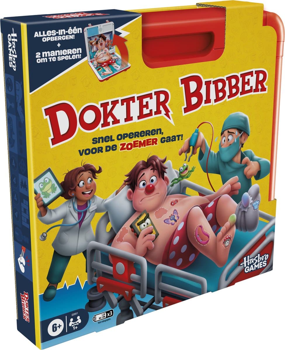 Hasbro Classic Dokter Bibber vernieuwde bordspel - ziekenhuis- en noodmodi