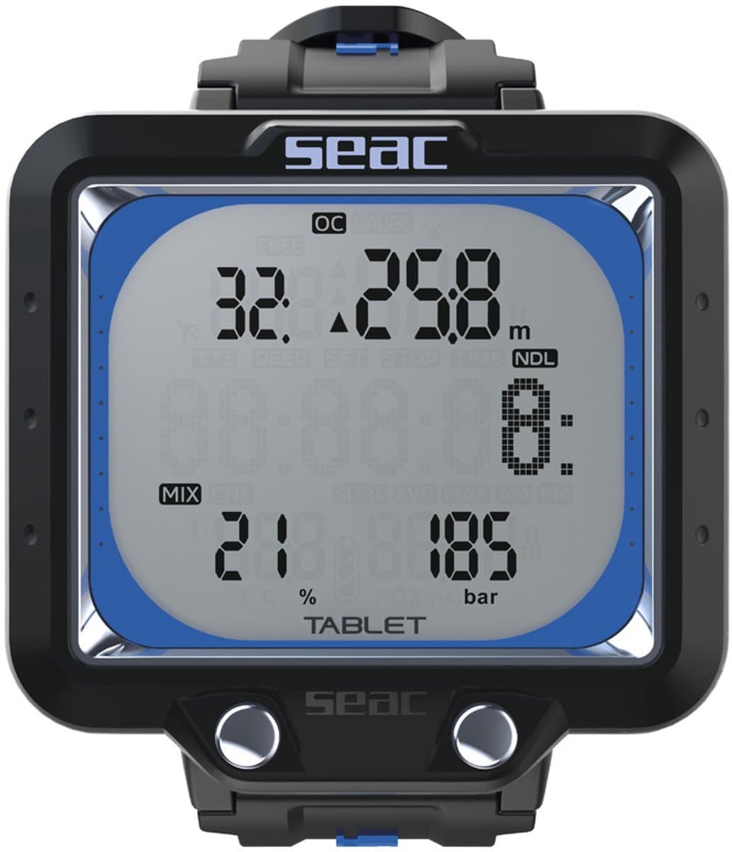 Seac Sub Tablet Duikcomputer Zwart/Blauw