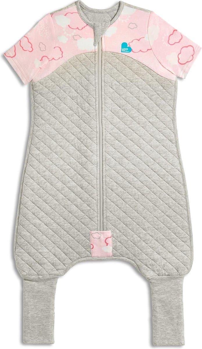 Love to Dream™ Slaappak™ - Pyjama en dekbed in 1 - Peuter -24-36 maanden - All season - Grijs Roze