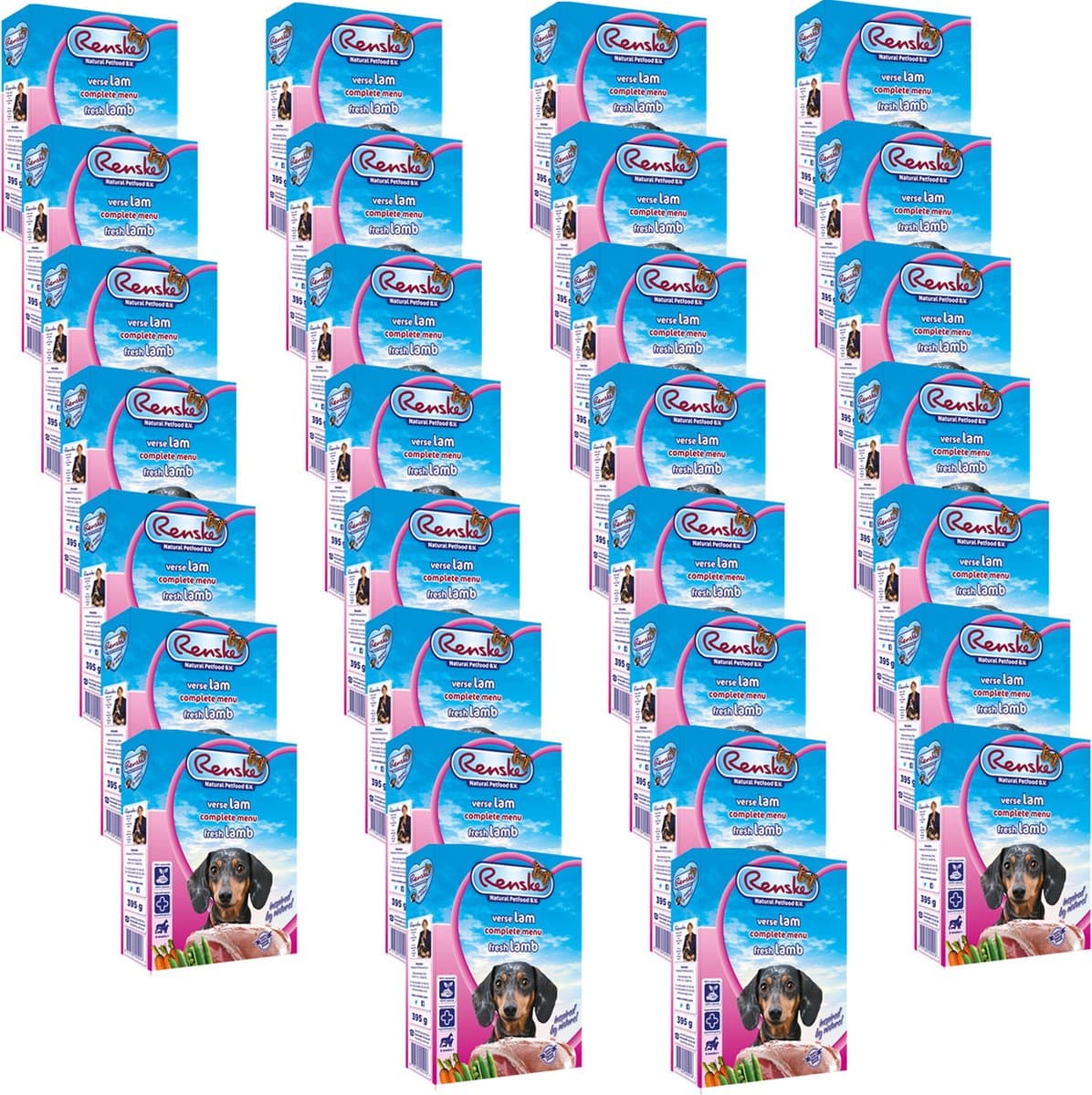 Renske Honden Natvoer - Lam - hondenvoer - 30 x 395 g