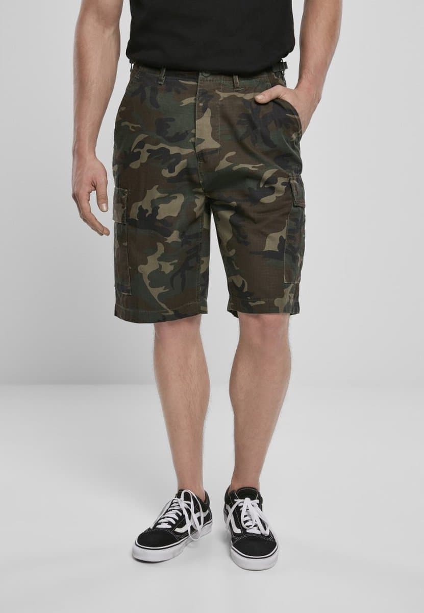 Brandit BDU Rips Heren Shorts - woodland - M