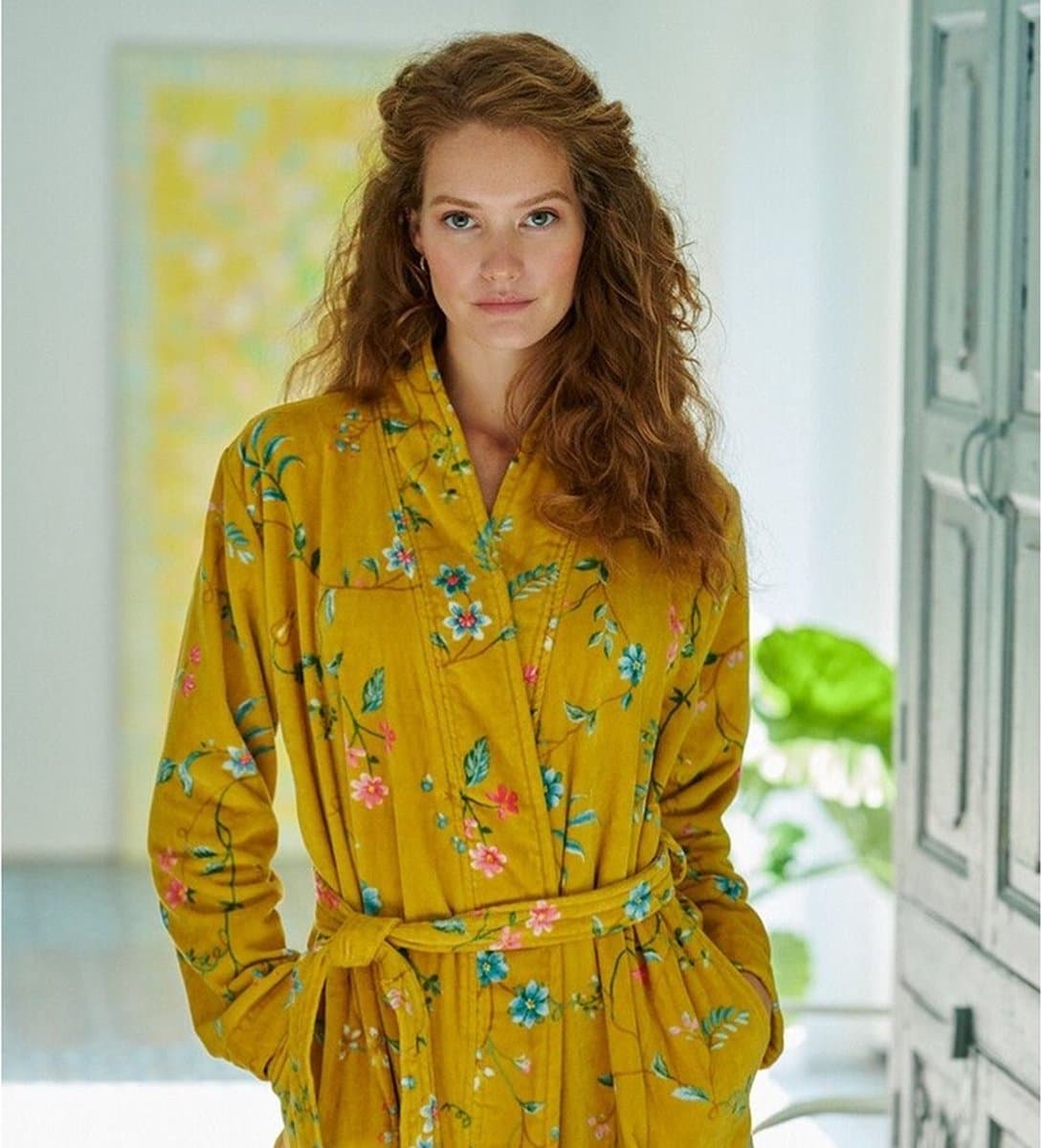 Pip Studio Les Fleurs Badjas - Geel - S