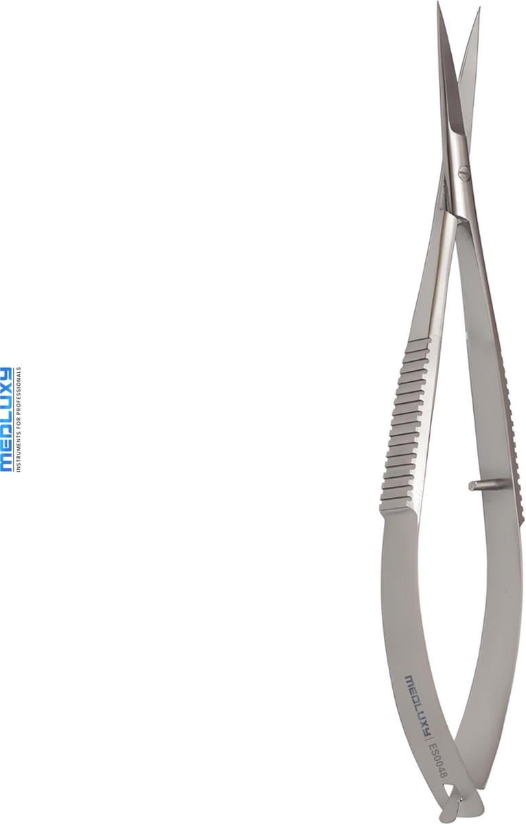 MEDLUXY® - Wenkbrauw schaartje / Wenkbrauw Trimmer / Eyebrow Scissor - Rechte Snijvlak - 12 cm - ES0048 (veerschaar)