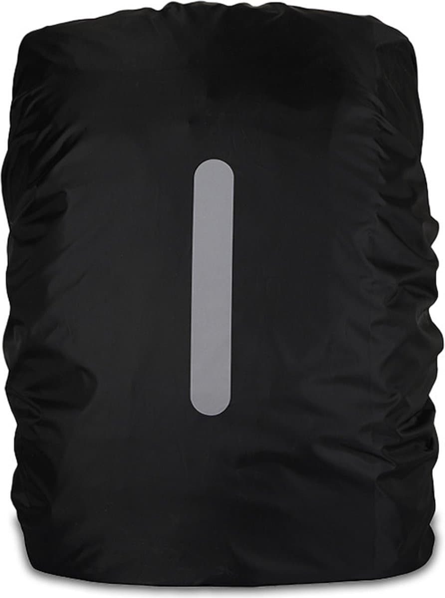 Waterdichte Rugzak Hoes - Reflecterende Regenhoes - 30/40 Liter - Medium - Zwart