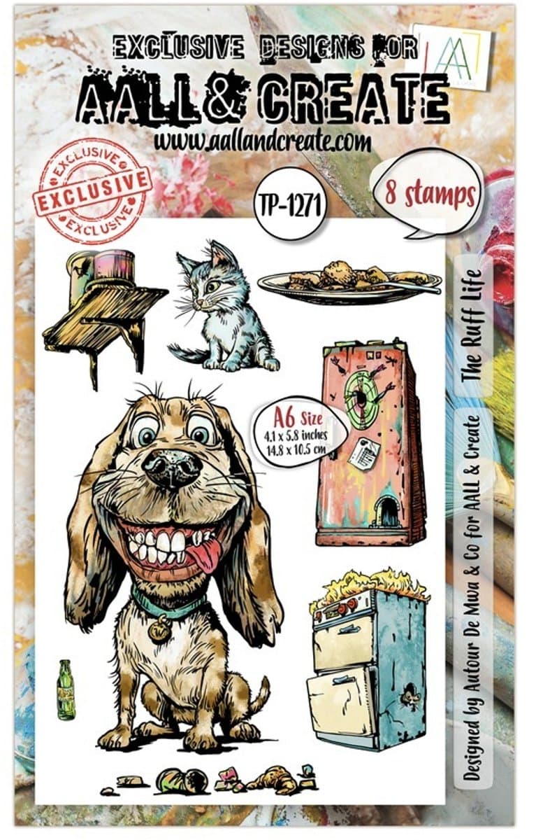 Aall & Create clearstamp A6 - The ruff life