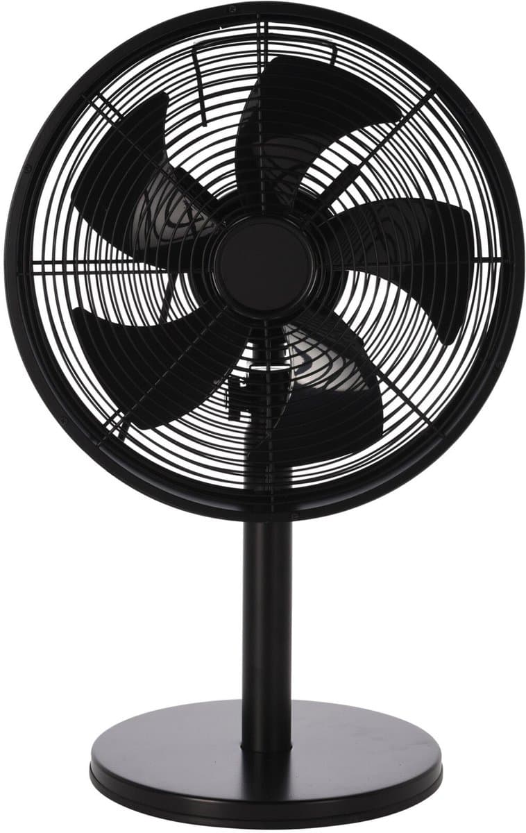 Excellent Electrics Tafelventilator – 3 Snelheden – 40 W – 35 x 27 x 57 cm – Zwart