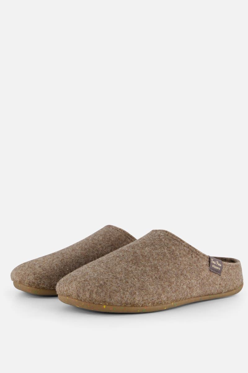 Toni Pons Pantoffels Mona taupe Vilt - Dames - Maat 41