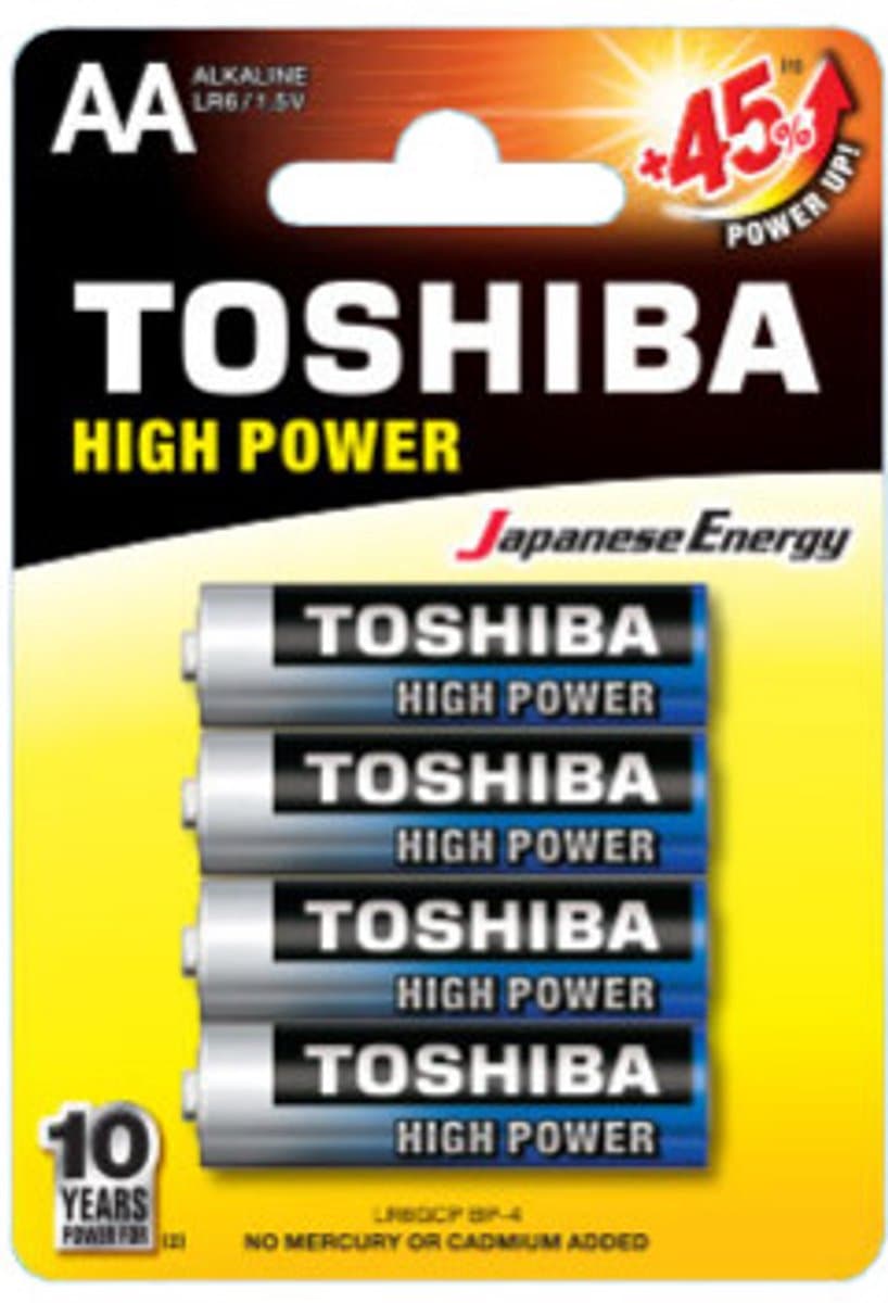 Toshiba LR6GCP BP-4 huishoudelijke batterij Wegwerpbatterij AA Alkaline