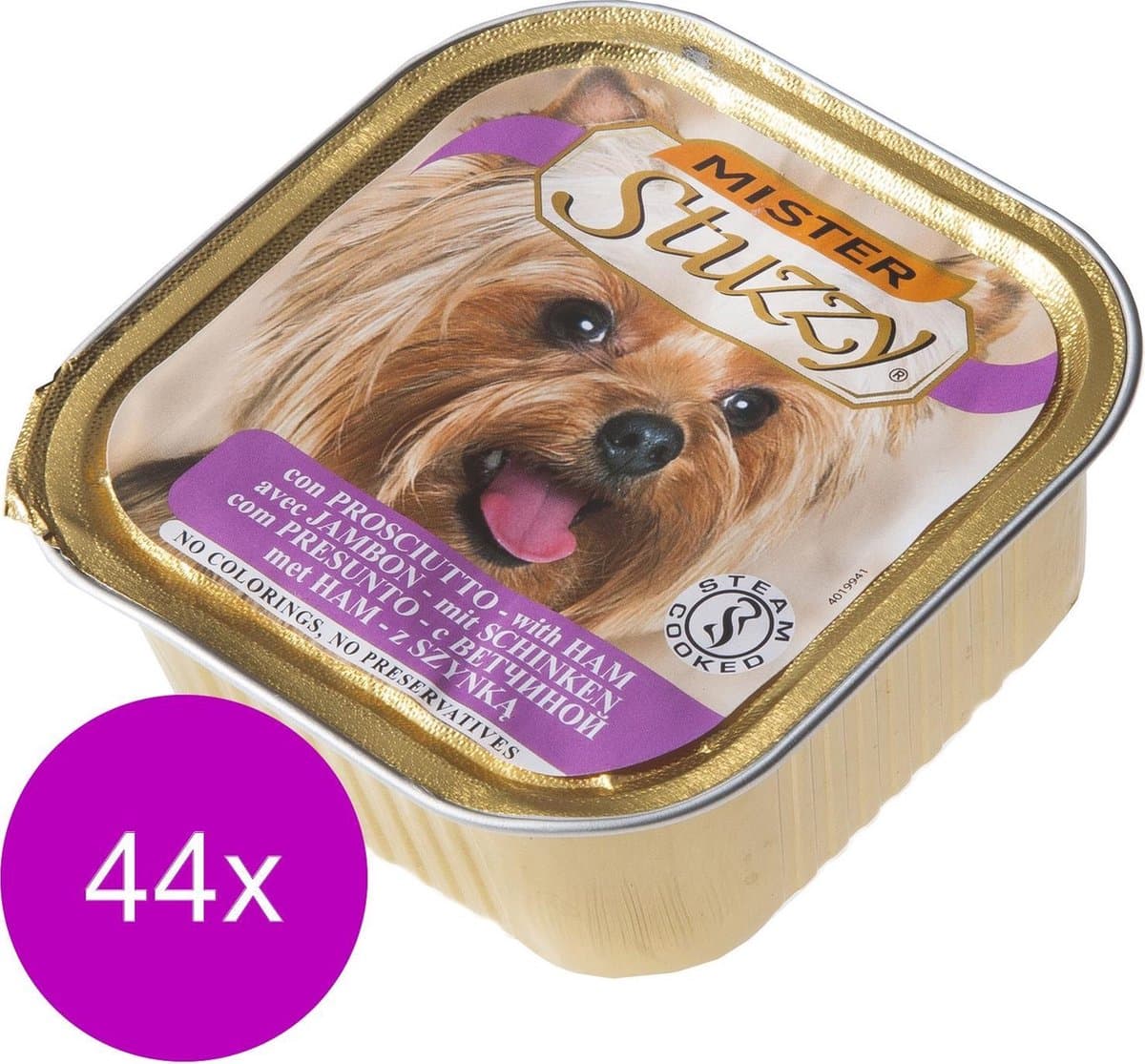 Mister Stuzzy Dog Paté 150 g - Hondenvoer - 44 x Ham