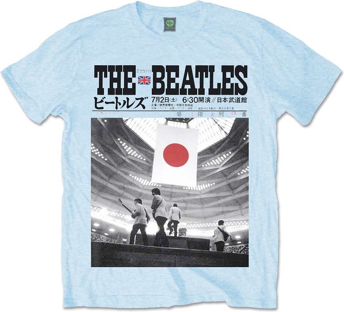 The Beatles - At The Budokan Heren T-shirt - L - Blauw