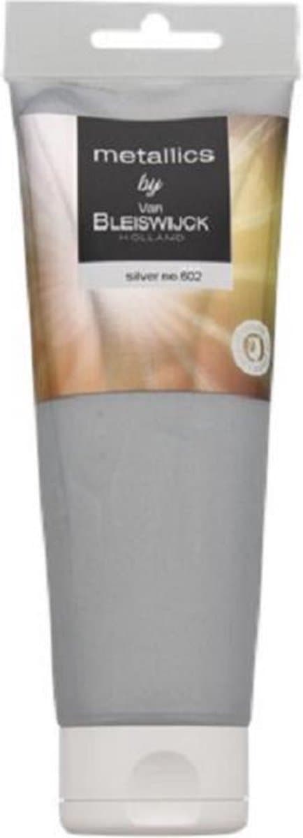 Van Bleiswijck Holland - Acrylverf Zilver Metallic - Tube 250 ml - Metallics
