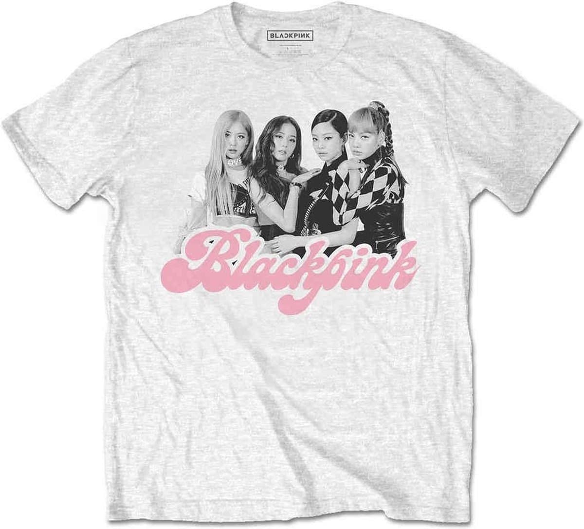 Blackpink - Photo Heren T-shirt - M - Wit