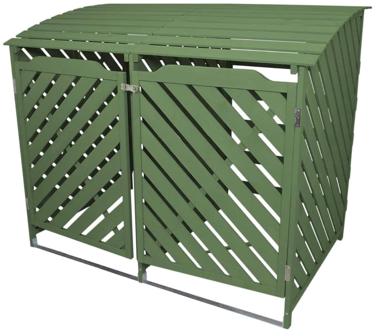 MIRA® Kliko Ombouw – Containerberging - Kliko Ombouw Dubbel - Groen - 93cm x 149cm x 122cm