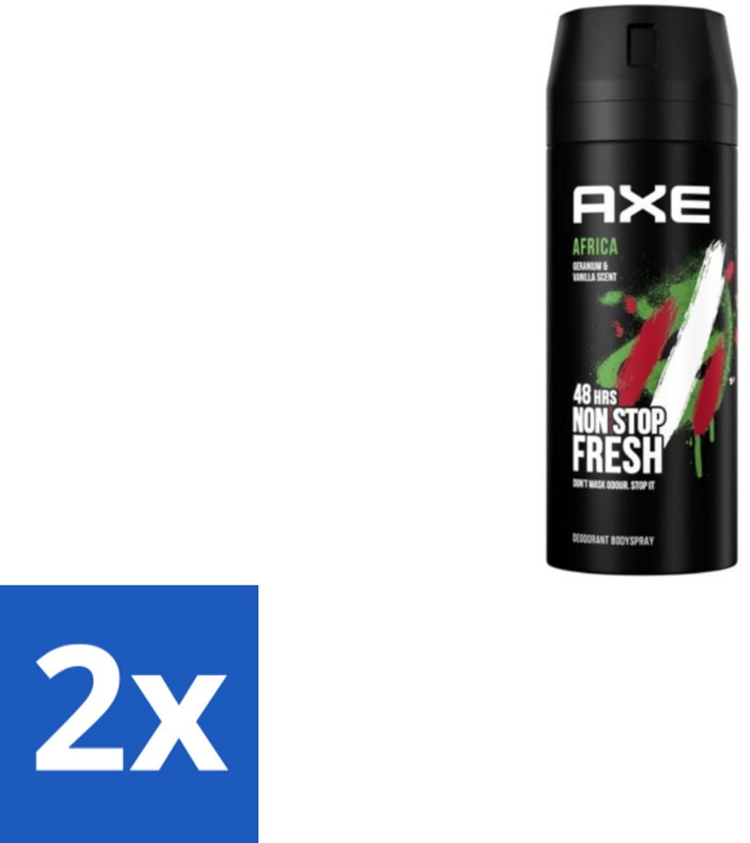 Axe – Deodorant Spray – Africa – 150 ml - Voordeelverpakking - 2 stuks