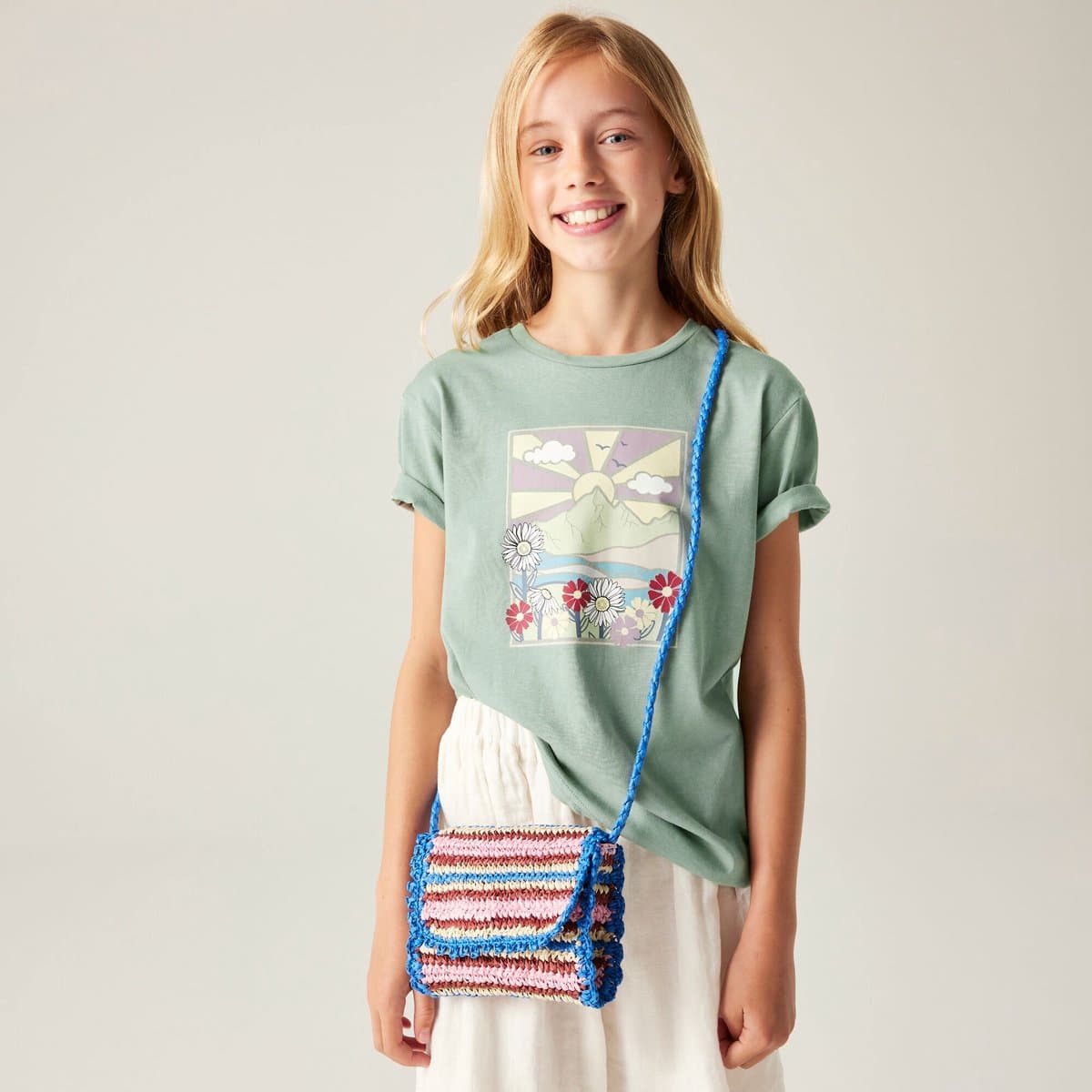 Dare2B Kids Trailblazer III T-shirt met korte mouwen en grafische print