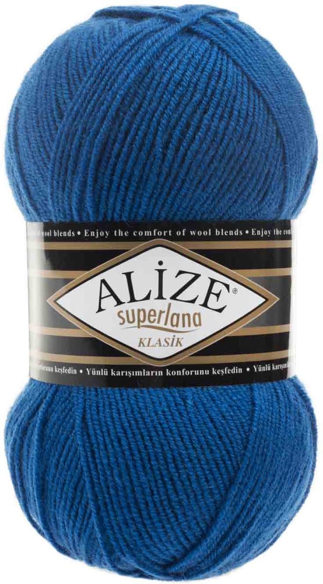 Alize Superlana Klasik Royal Blue 141 Pakket 5 Bollen 500 Gram