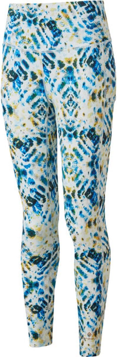 Ronhill Life Crop Tight Dames - Sportbroeken - wit/blauw - Vrouwen - M