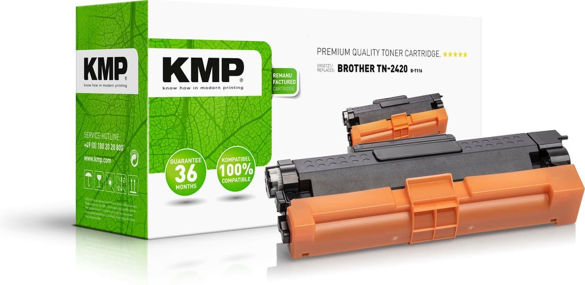 KMP B-T116 toner zwart compatibel met Brother TN-2420