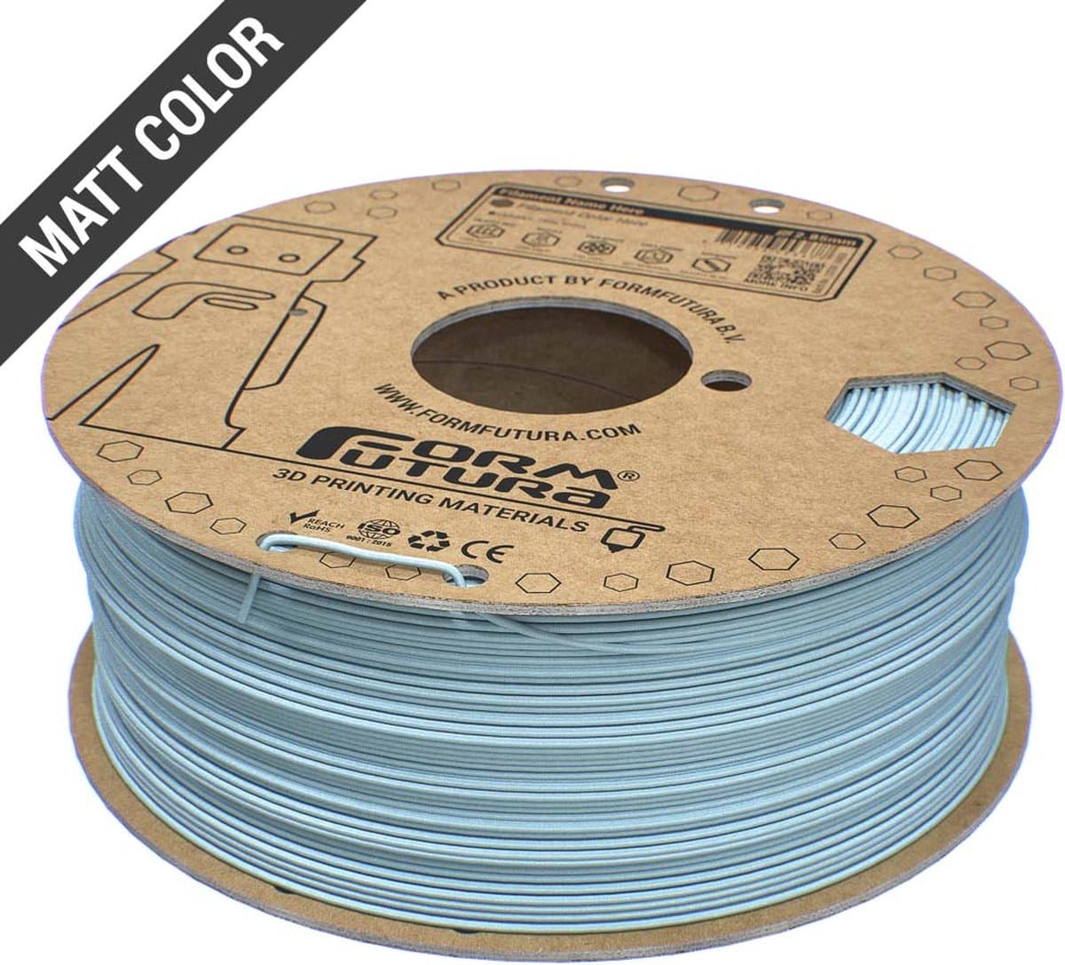 FormFutura EasyFil ePLA Filament - 1.75 mm - Matt Polar Blue - 1000 gram