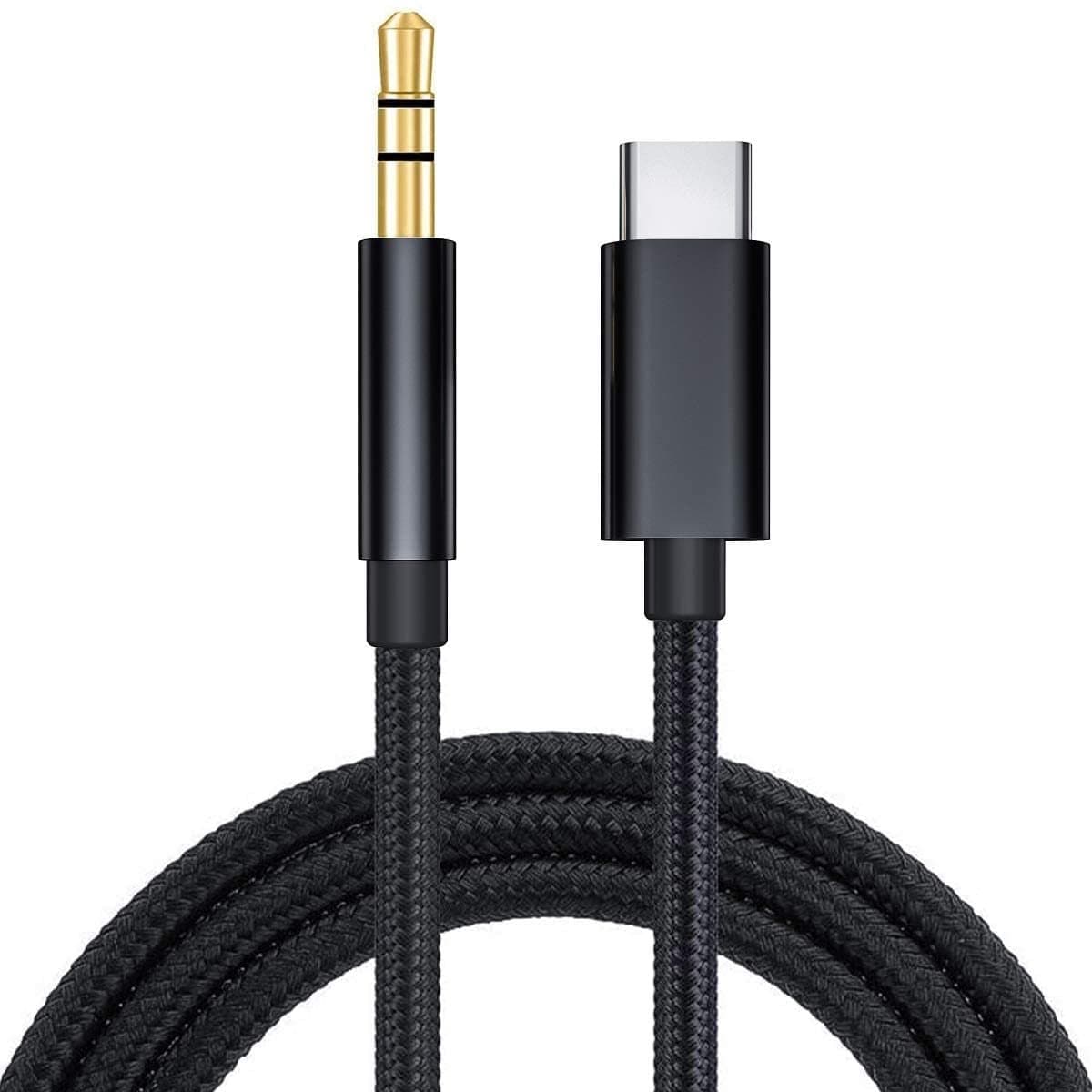 Delmark USB-C naar AUX Kabel - USB-C naar 3.5mm Jack - 100cm - USB Audio Kabel