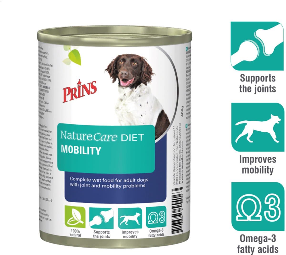 Prins - NatureCare - Hondenvoer Nat - Diet Mobility - 8 x 400g