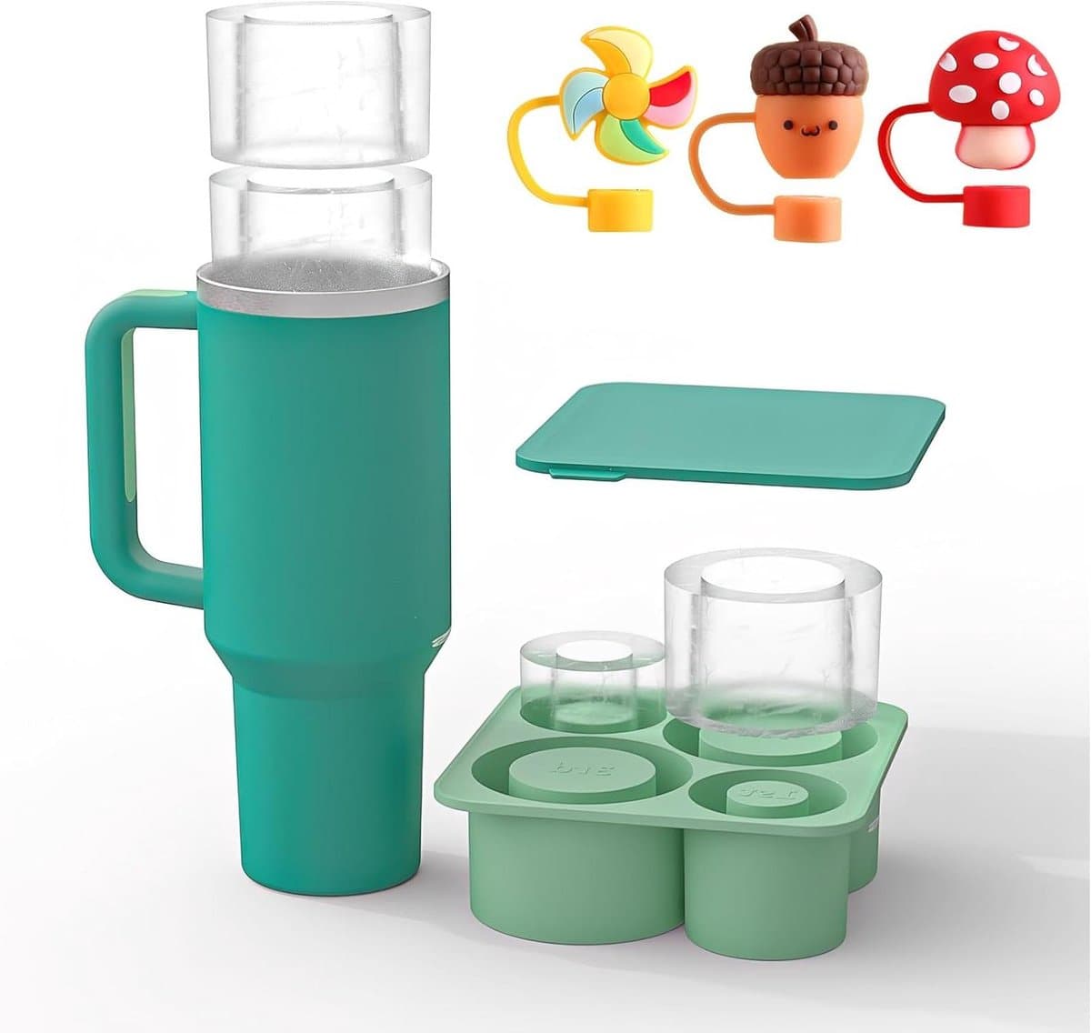 Jhubers Goods -Siliconen IJsblokjesvorm - Stanley Cup IJsvorm - Vormen voor IJs - Groen